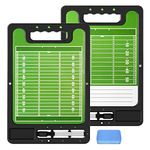 FantasyDay Professional Handheld Football Coaching Board/Wipe Clean Coach Board Gift for Men Marker Included/Portable Durable Dry Erase 9.1" x 13.4" Essential for American Football Coaches and Players