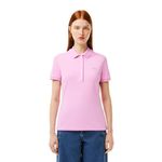 Lacoste Women's Slim Fit Polos (PF54621XV_Pink-1XV L)