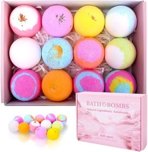 BREENHILL 12 Pcs Bath Bombs Gift Set,with Natural Essential Oil,Rich Fizz,Bubbles for Women Enjoy Bubble & Spa Bath,Handmade Birthday Mothers day Gifts idea For Her/Him, Wife, Girlfriend,Kids,Mom