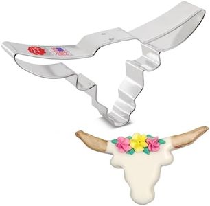 Longhorn Steer Cookie Cutter 6.5" Made in USA by Ann Clark
