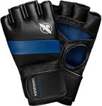 Hayabusa T3 4oz Pro Style MMA Gloves for Men and Women - Black/Blue, X-Large