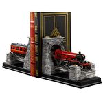 The Noble Collection Harry Potter Hogwarts Express Bookends - Two 5.5in (14cm) Hand Painted Resin Train Bookends - Officially Licensed Film Set Movie Props Gifts