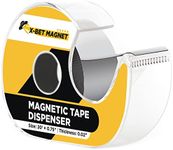 X-bet MAGNET - Magnetic Tape Dispenser - Magnetic Strips with Adhesive Backing (20 Feet x 0.75 Inches) - Magnetic Tape Roll