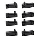 UFURMATE Glass Door Hinge, 8Pcs Bla