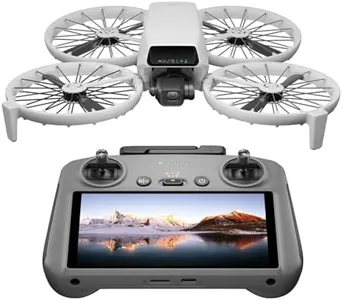DJI Flip With RC 2 Screen Remote Controller, Follow Me Drone With 4K UHD Camera for Adults, Under 249 g, 3-Axis Gimbal Stabilization, 44000ft/13km Video Transmission, Palm Takeoff, 31-Min Flight Time