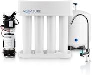 Aquasure 4-Stage Reverse Osmosis Water Purification System with Booster Pump, NSF Certified, Polypropylene Material, Removes 99.99% of Contaminants, 0.0001 Micron Membrane