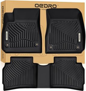 OEDRO Floor Mats Fit for 2016-2025 Chevy Malibu, Custom Fit Malibu 2025 Floor Liners All Weather Protection Car Mats TPE Accessories, 1st and 2nd Row Floor Liners