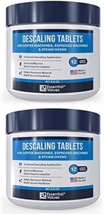 Essential Values Descaling Tablets (24 Count/Up To 24 Uses) For Jura, Miele, Bosch, Tassimo Espresso Machines and Miele Steam Ovens