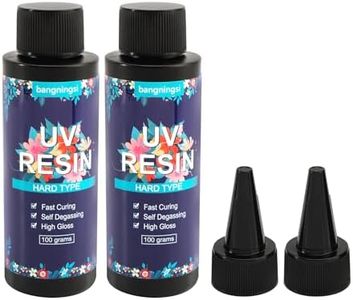 UV Resin 200g - Upgraded Hard Type Crystal Clear Ultraviolet Curing UV Epoxy Resin for Craft Jewelry Making