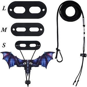Bearded Dragon Lizard Leash Harness Removable Lizard Leash for Bearded Dragon Lizard Reptiles, Bearded Dragons Lizards Safety Outdoor Walking (S, M, L, 3 Pack) (Purple)