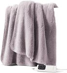 Sunbeam Throw Rug Sherpa Fleece Gre