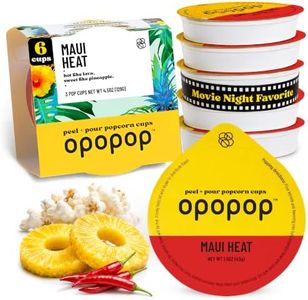 Opopop Microwave Popcorn - Pop Cups Maui Heat 6-Pack, Non-GMO Gourmet Popcorn Kernels & Popcorn Flavoring, Gluten Free Snacks, Easy to Make and No Mess