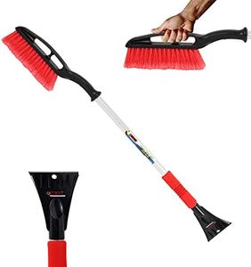 Oskar Heavy Duty 35” Snow Brush for Trucks, Ice Scraper, Lightweight Ergonomic Design, Dual Handle Snow Removal Tool, Scratch Free Auto Window Snowbrush, Windshield Broom for Car, SUV