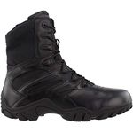 Bates Men's Delta-8 Side Zip Work Boot,Black,6 M US