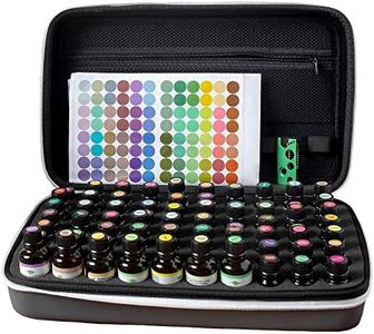 Plant Therapy Extra Large, Dark Gray Hard-Top Carrying Case, Holds 70 Essential Oil Bottles