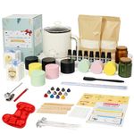 Julwshiper Scented Candle Making Kit with Electric Wax Melter, Candle Making Supplies for Adults, DIY Craft Tools to Make Your Own Including Dye, Essential Oil, Soy Wax, Wicks, Candle Jars