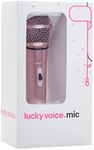 Lucky Voice Karaoke Microphone for Kids & Adults - Rose Gold - Portable Handheld Mic Compatible with Karaoke Machines, PA Systems, Speaker Amps, 5M Long Cable