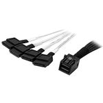 StarTech.com 1m Internal Mini SAS to SATA Cable - SFF-8643 to 4X SATA (SAS43SAT1M)