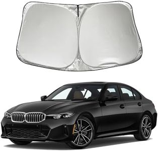 SZYUCHEN Car Windshield Sun Shade Sunshade Compatible With BMW 3-Series 328i 335i 320i 330i 325i F30 F31 M3 E60 E61 2026 2025 2024 2023 2022 2021-2013 Accessories, Foldable Car Front Window Sun Shield