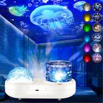 Ocean Jellyfish Lamp Projector for Kids,Star Galaxy Night Light with 360° Rotation 6 Colors & 7 Sets of Films, Kids Room Birthday Christmas Gifts for Boys Girls 4 5 6 7 8 9 10 Year Old