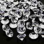 OUTUXED 300pcs 0.8inch Clear Diamon