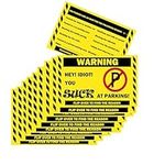 You Parked Like an Idiot Cards - 100 Pack Business Cards Writable Bad Parking Cards 3.52" x 2.12" Multi Violation Reasons (Yellow)