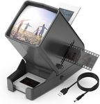 DIGITNOW 35mm Film and Slide Viewer, 3X Magnification and Desk Top LED Lighted Illuminated Viewing and Battery Operation-for 35mm Slides & Positive Film Negatives(4AA Batteries Included)