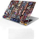 TeDaWen MacBook Case Compatible with MacBook Air 15 inch 2023 2024 Release New (Model: MacBook Air 15.3 M3 A3114 M2 A2941 Chip), Hard Shell Case with Keyboard Cover, City Graffiti -7