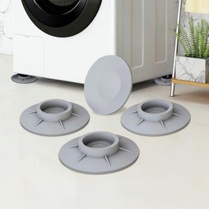 Universal Anti-Vibration Pads for Washing Machine and Dryer 4 Pack (Gray)