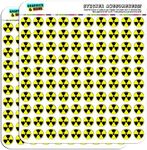 Radioactive Nuclear Warning Symbol 1/2" (0.5") Planner Calendar Scrapbooking Crafting Stickers - Opaque