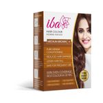 Iba Hair Colour for Women - Medium Brown, 70g | 100% Pure Henna Based Powder Sachet | Natural Hair Colour & Long Lasting with Conditioning Formula | Reduced Hair Fall & Hair Damage | Shine & Nourish Hair | Free from Ammonia and Other Harmful chemicals | Herbal Hair powder for Hair Colour | Medium Brown Henna