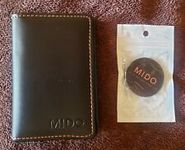 MIDO - Swiss  Watch Leather Card Holder & Phone holdersocket  (Approx 3.5 x 4.5)