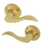 Honeywell 8106003 Wave Passage Door Lever, Polished Brass