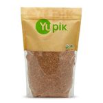 Yupik Organic Golden Flax Seeds, 1 kg, Gluten-Free, Non-GMO, Kosher, Raw Seeds, Excellent Source of Fiber, Source of Omega-3, Plant-Based Protein, Ideal for Beverages, Baking & Topping