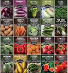 Vegetable Starter Kit Seed Vault - 20 Delicious Varieties of Vegetables - Non-GMO Heirloom Non-Hybrid Seeds for Planting - Grow Your Own Victory Garden or Start Homesteading - Survival Garden Seeds