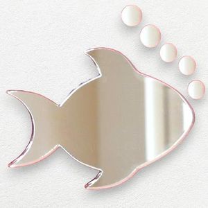 Fish Mirror & Five Bubble Mirrors 20cm x 15cm