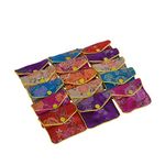 Baitaihem 15 Pack Jewelry Purse Pouch Gift Bags Chinese Silk Style Brocade Embroidered Bag,Multiple Colors(Small)