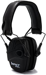 Honeywell Howard Leight di Impact Sport, paraorecchie con amplificazione acustica, da sparare, elettronico, nero, SNR 25 dB, jack di ingresso audio, 1034490