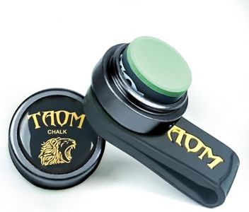 TAOM Round Shaped Pool Cue Chalk, Portable Billiard Chalk with Mini Pool Chalk Holder, Pool Chalk with Magnetic Fixed Belt Clip Pocket Chalker Clip for Billiard Cue Tip Tool Pool Table Accessories