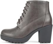 Soda Second Lug Sole Chunky Heel Co