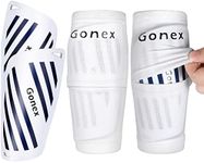 Gonex Soccer Shin Guards for Kids Adult, Youth Boys Girls Shin Guards Slip in Soccer Shin Pad Sleeves Canilleras for Football Games, EVA Cushion Protection Reduce Shocks & Injuries