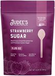 Judee's Strawberry Sugar 11.25 oz - Made with Premium Caster Sugar - Great for Baking - Sprinkle on Desserts and Sweeten Tea or Coffee - Gluten-Free and Nut-Free