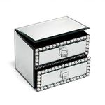 American Atelier The Jay Companies 1-Drawer Mirror Jewelry Box with Beads