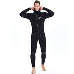 Ultra Stretch 5Mm Neoprene Wetsuit, Winter Warm Front Zip Full Body Diving Suit for Men Women-Snorkeling Scuba Diving Swimming Surfing,MEN,XL