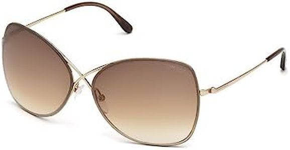 Tom Ford Womens Colette UV Protection Signature Butterfly Sunglasses Gold O/S