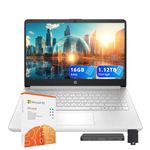 HP Stream 14" HD Laptops for Student & Business, Intel Processor N150, 16GB RAM, 1.12TB Storage (128GB UFS+1TB Docking Station Set), 1-Year Office 365, Copilot AI, Webcam, Wi-Fi 6, Win 11s, Silver