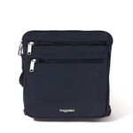 Baggallini Women's Securtex Anti-Theft Large Crossbody, French Navy, One Size