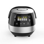 Drew&Cole CleverChef Intelligent Digital Multicooker 5L - 860W - Chrome - Touch Control - Energy Efficient - 14-in-1 Cooker - Delay Timer & Keep Warm Function - Simple & Effective Cooking