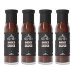 Spicy Rye's Smoky BBQ Sauce 4 Pack 250ml - Smooth, Smokey American-Style BBQ Sauce with Tomatoes, Honey & Smoked Paprika - For Dipping & Marinading