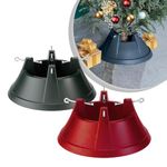 Just for Christmas Large Xmas Tree Stand Including 4 Eye Bolts To Hold Christmas Tree Firmly & 3.3 Litres of Water Space Xmas Tree Base Ideal For Real & Artificial Trees Up To 2.8M High